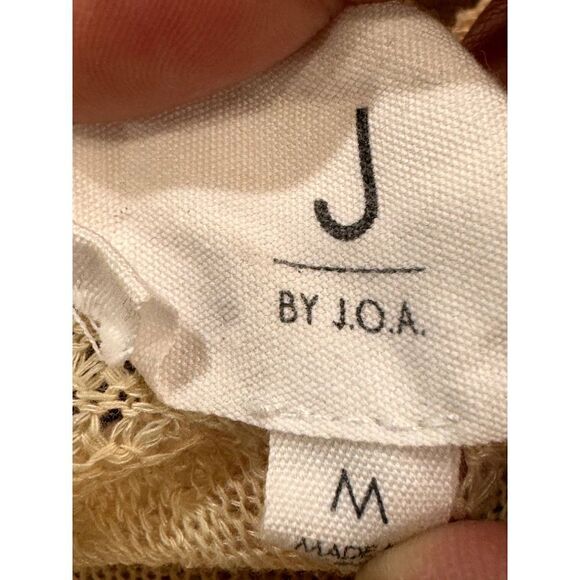 J by J.O.A. Anthropology Lightweight Cream Sweater W/ Crochet Accent SZ M EUC - Picture 3 of 4